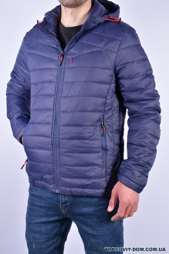 Куртка чоловіча (кол. синій) демісезонна болонева Розмір в наявності : 46 арт.2105