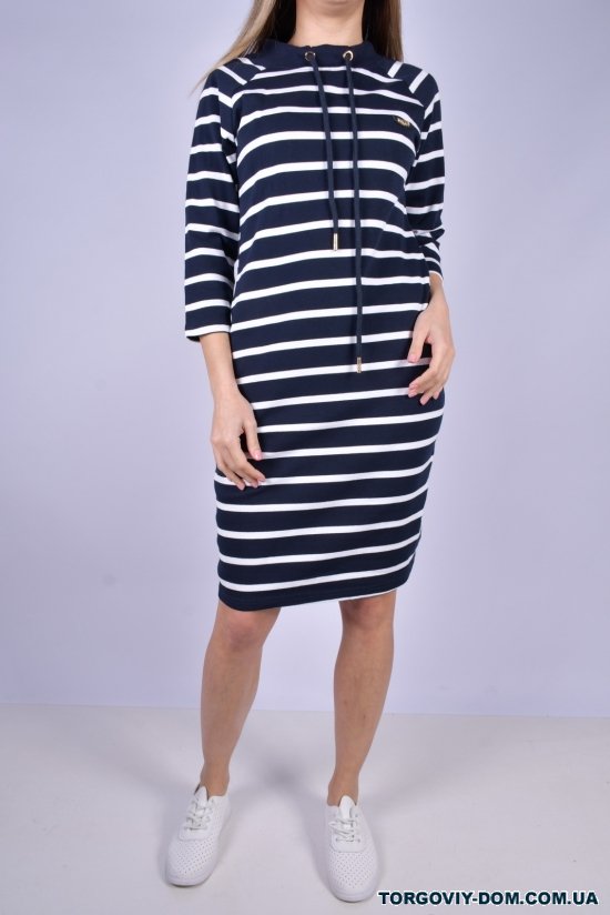 Сукня жіноча трикотажна (кол. синій/білий) Розмір в наявності : 40 арт.2022-50