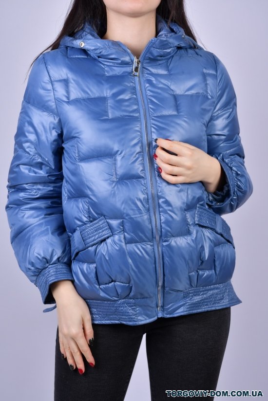 Куртка женская из плащёвки демисезонная (цв.синий) Размеры в наличии : 42, 44 арт.806