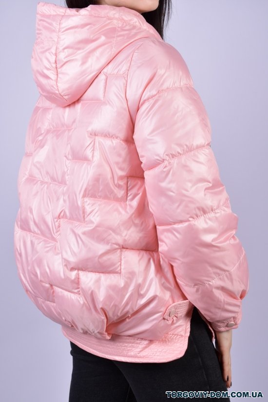 Куртка жіноча з плащівки демісезонна (кол. рожевий) Розмір в наявності : 44 арт.806