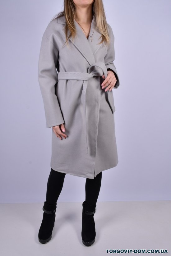 Пальто женское кашемировое (цв.св/серый) Размеры в наличии : 44, 48, 50 арт.8033