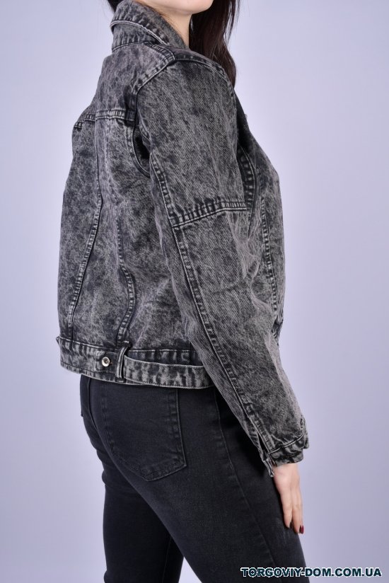 Пиджак джинсовый женский (цв.черный) ASIST Размеры в наличии : 40, 42 арт.AST-308