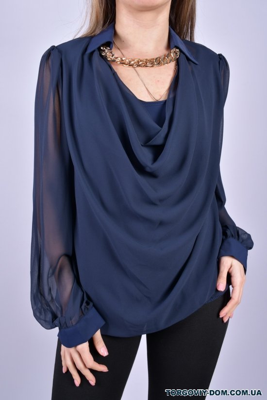 Блузка жіноча (кол. т. синій) "ESAY" Розміри в наявності : 40, 42, 44, 46, 48 арт.9291