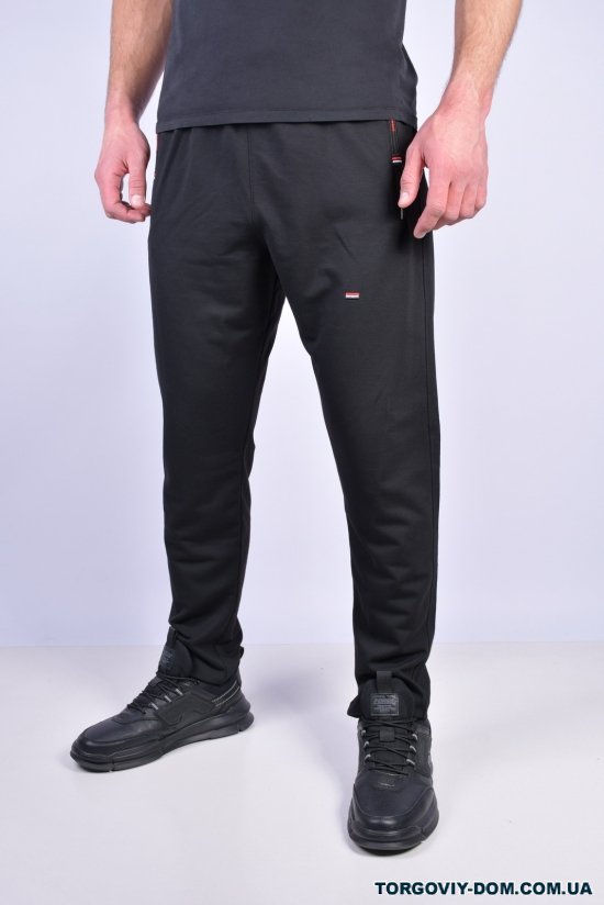 Штани чоловічі спортивні (кол. чорний) тканина трикотаж "GLR" Розміри в наявності : 44, 46 арт.1081