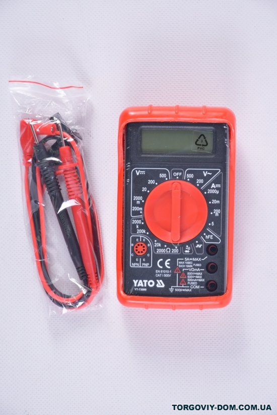 Мультиметр для измерения электрических параметров (цифровой) арт.YT-73080
