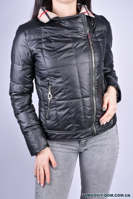 Куртка женская болоньевая (цв.чёрный) демисезонная "Evinnos" Размер в наличии : 44 арт.2235