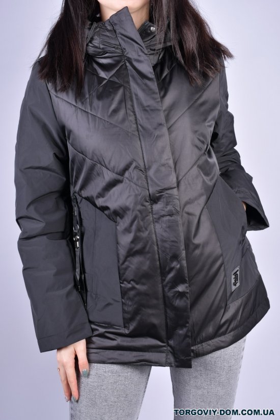 Куртка женская демисезонная (цв.чёрный) из плащёвки "D.S" Размер в наличии : 48 арт.M21007