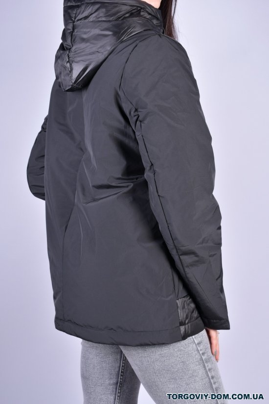 Куртка жіноча демісезонна (кол. чорний) з плащівки "DS" Розмір в наявності : 48 арт.M21007