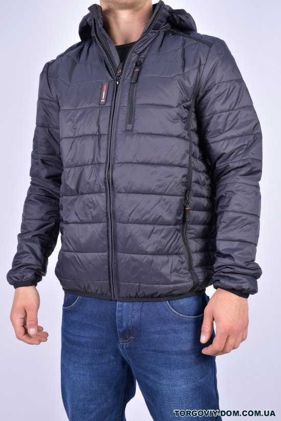 Куртка мужская (цв.черный) демисезонная из плащевки "Remain" Размеры в наличии : 46, 48, 50, 52, 54 арт.8017