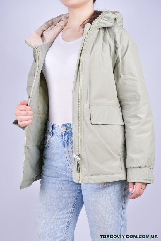 Куртка женская (цв.оливковый) демисезонная болоневая "Remain" Размер в наличии : 64 арт.B-901