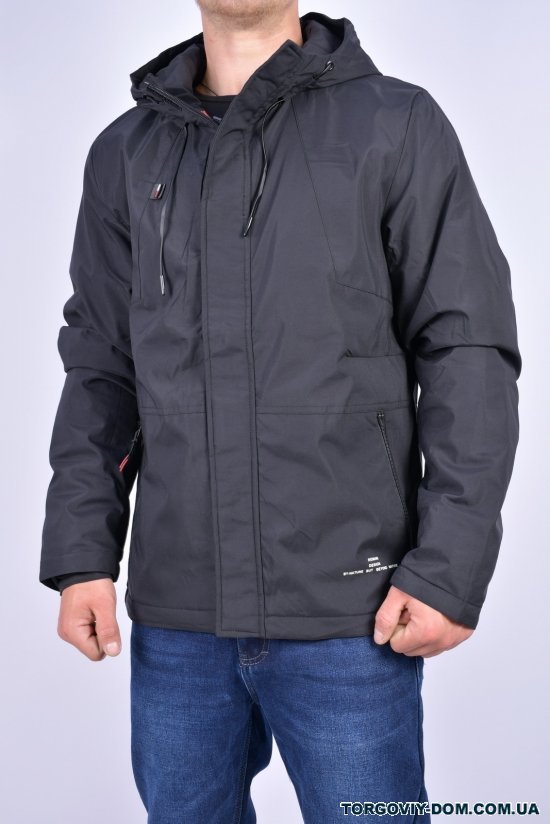 Куртка мужская (цв.черный) демисезонная из плащевки "Remain" Размеры в наличии : 46, 48, 50, 52, 54 арт.8468