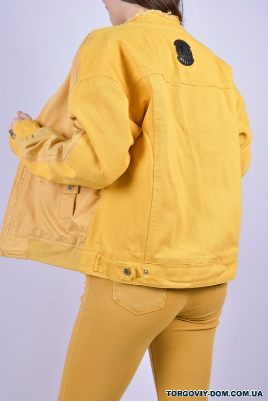 Куртка женская (цв.горчичный) демисезонная "T.YCamille" Размеры в наличии : 44, 46, 50 арт.B-676