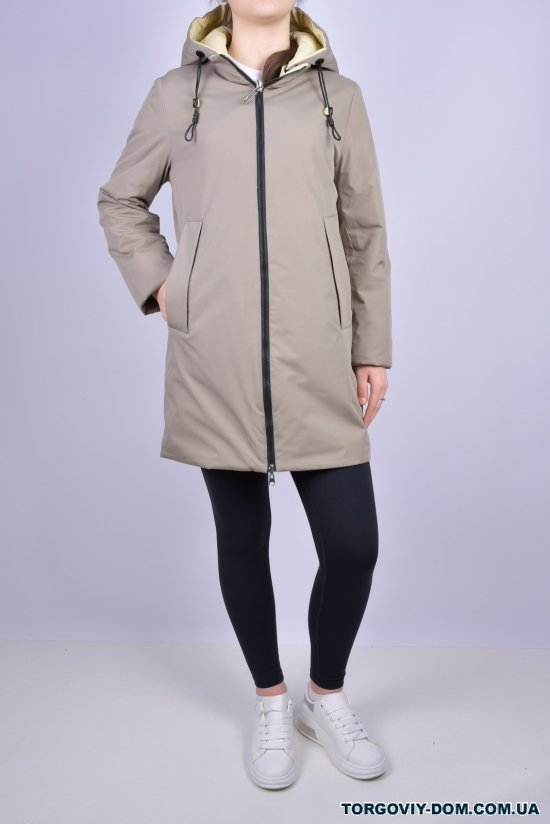Куртка женская демисезонная (color.15) из плащевки "QARLEVAR" (двухсторонняя) Размер в наличии : 44 арт.702
