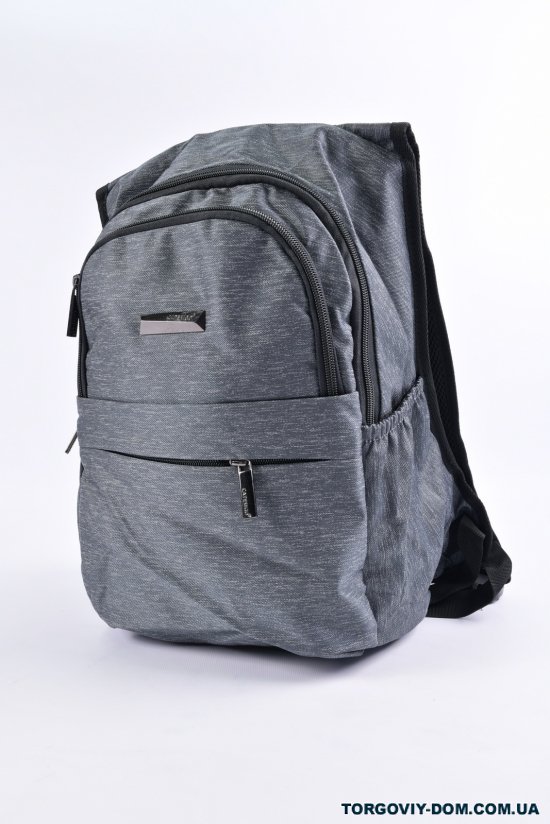 Рюкзак тканинний (колір сірий) розмір 26/40/15 см арт.6565