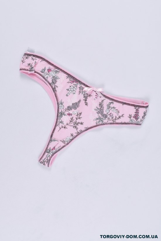 Стринги женские (цв.розовый) размер (M) 42-44 "MISS VICTORIA" арт.1009