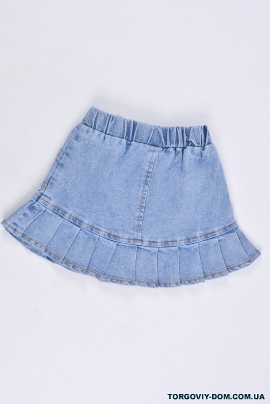 Юбка для девочки джинсовая (цв.синий) Рост в наличии : 104 арт.2031
