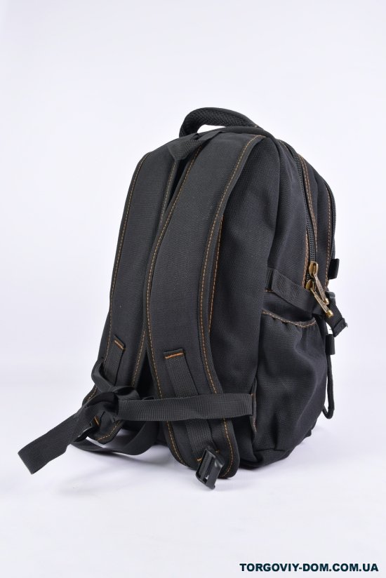 Рюкзак тканинний (кол. чорний) розмір 28/42/8 см. арт.902-1