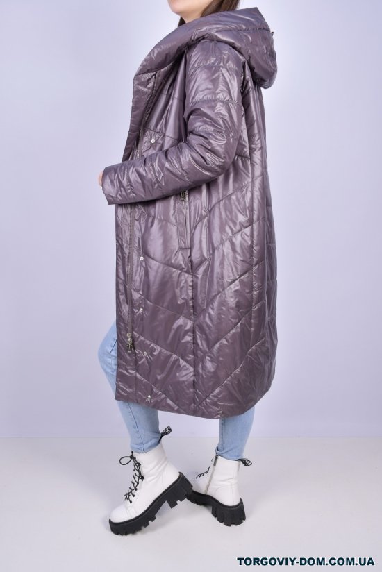 Пальто женское из плащёвки демисезонное (color A023) HaiLuoZi Размеры в наличии : 44, 46 арт.BM7059