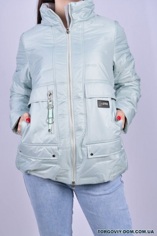 Куртка жіноча з плащівки демісезонна (color C140) HaiLuoZi Розміри в наявності : 42, 46 арт.BM7021