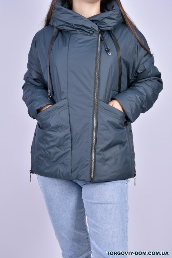 Куртка жіноча з плащівки демісезонна (color C113) HaiLuoZi Розміри в наявності : 48, 50, 52, 56, 58 арт.BM7088