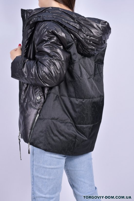 Куртка жіноча з плащівки демісезонна (color A001) HaiLuoZi Розміри в наявності : 50, 52, 54, 56, 58 арт.BM7050