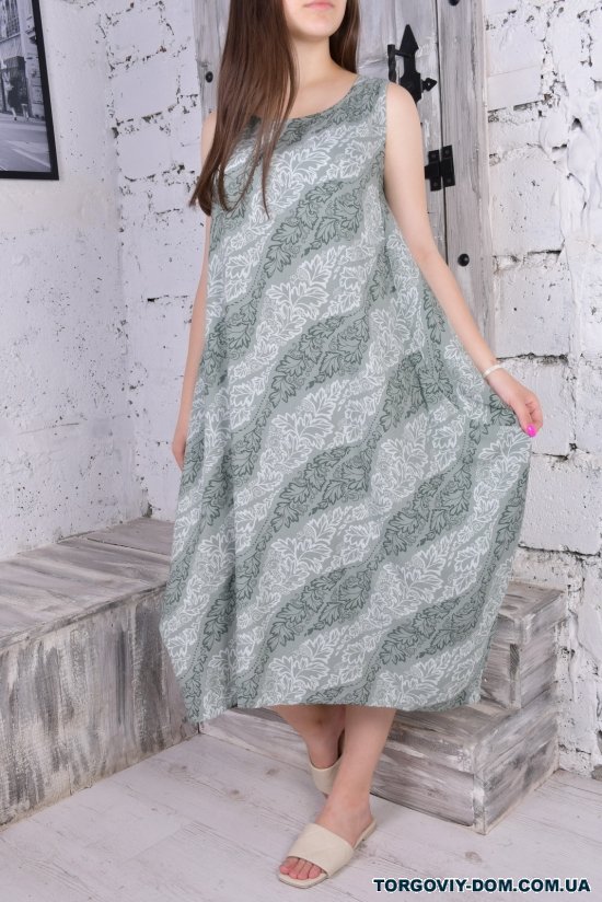 Платье женское (цв.мяты) "QIANZHIDU" Размер в наличии : 54 арт.E150262