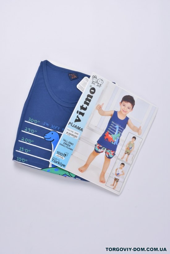 Костюм для хлопчика (кол. т. синій) трикотажний "Vitmo Baby" Зріст в наявності : 134 арт.28990