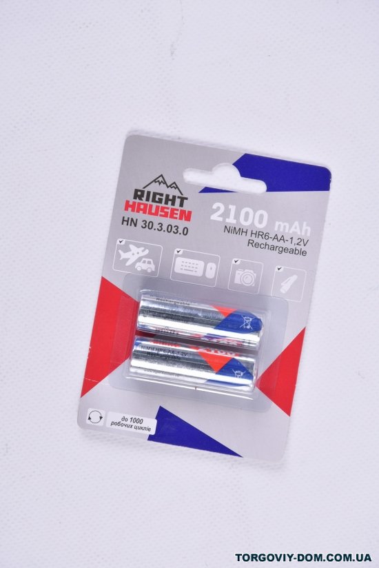 Аккумулятор Right Hausen 2100 mAh R06 -цена за 2 шт арт.HN-303030