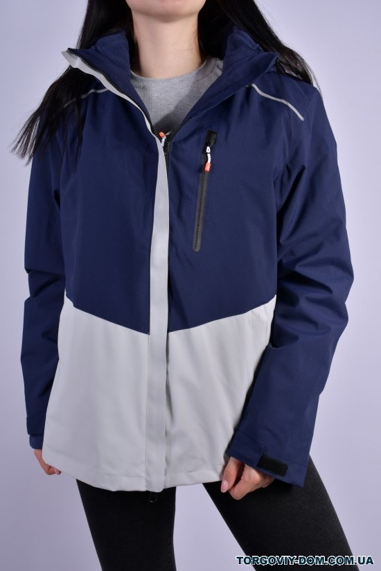 Куртка женская из плащевки (цв.т.синий) с отстегивающийся подкладкой (кофта) Размер в наличии : 40 арт.W02055