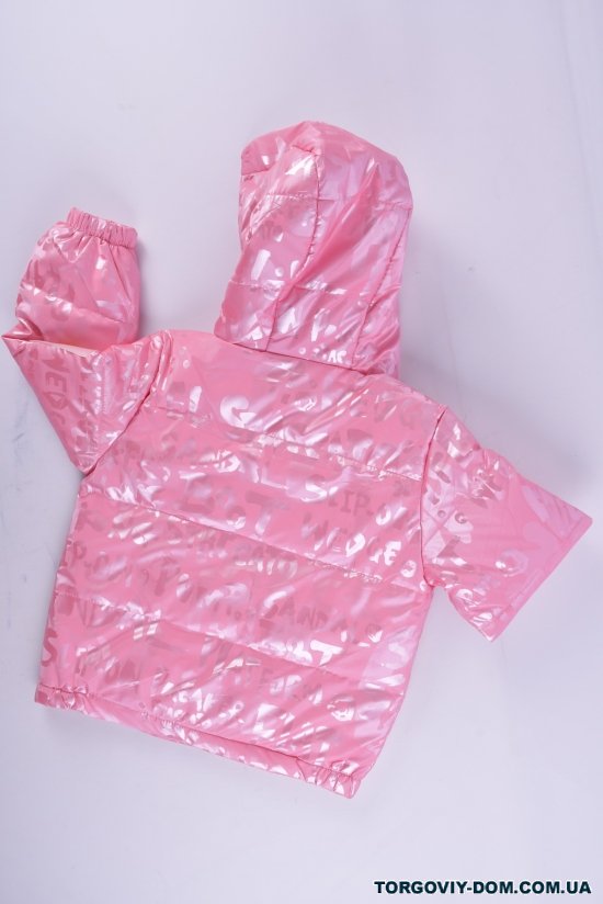 Куртка демісезонна (кол. рожевий) для дівчинки болонева Зріст в наявності : 98 арт.06