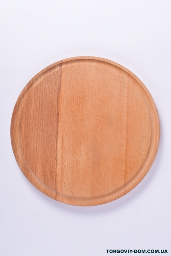 Доска круглая разделочная деревянная диаметр 26 арт.1438