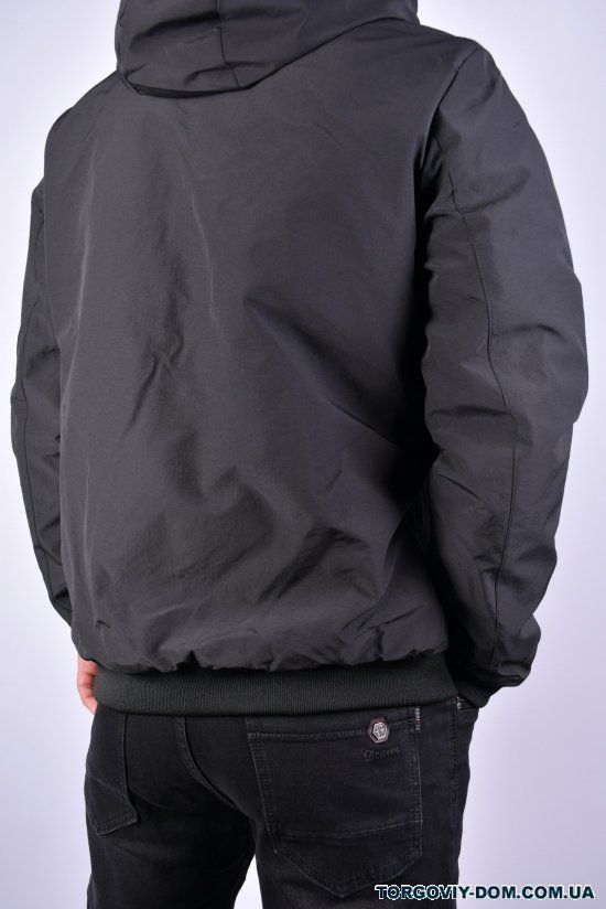 Куртка чоловіча демісезонна (кол. чорна) двох стороння Розміри в наявності : 46, 48 арт.EM23705