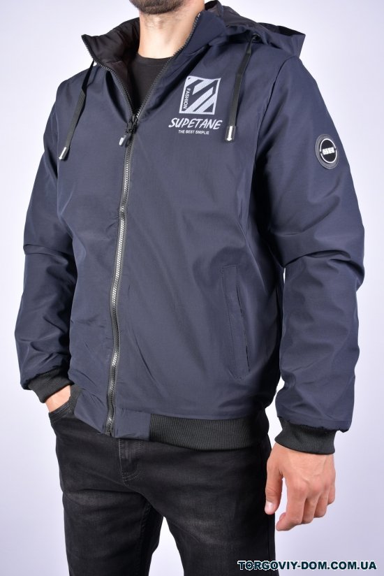 Куртка мужская демисезонная (цв.т.синий/черный) двух сторонняя Размеры в наличии : 46, 48, 50, 52, 54 арт.EM2307