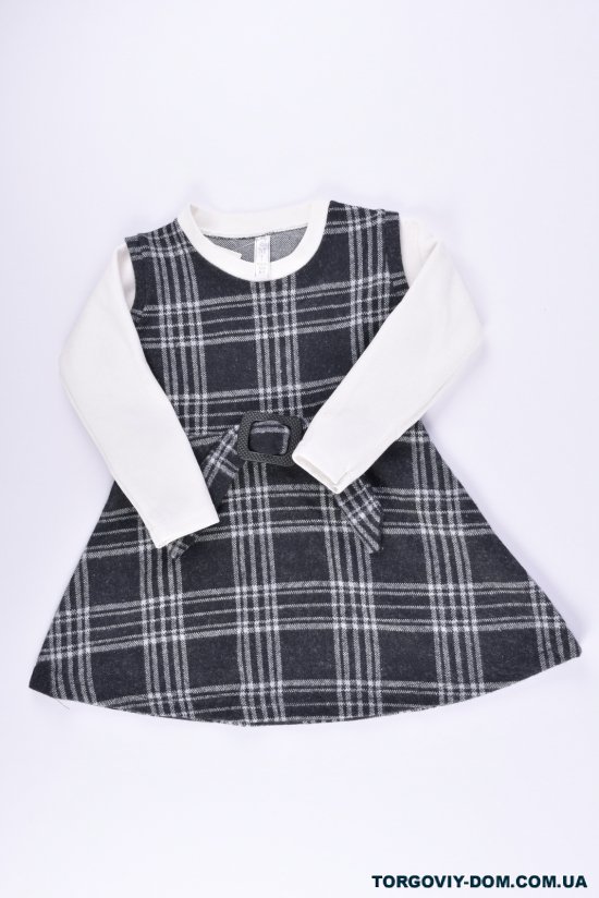 Платье для девочки (цв.серый) "REMI KIDS" Рост в наличии : 98, 104, 110, 116, 122 арт.202