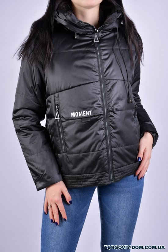 Куртка женская демисезонная (цв.черный) из плащёвки "D.S" Размеры в наличии : 42, 44, 48, 50 арт.B3055