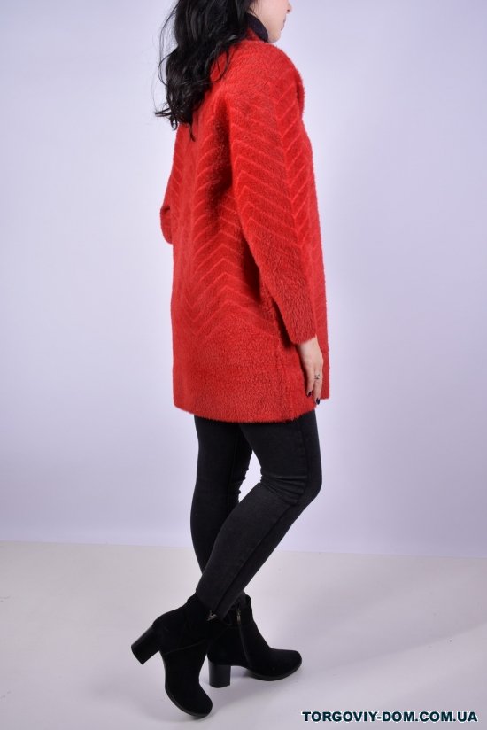 Жіноча кофта (тканина альпака) (кол. червоний) розмір 50-52 арт.L179