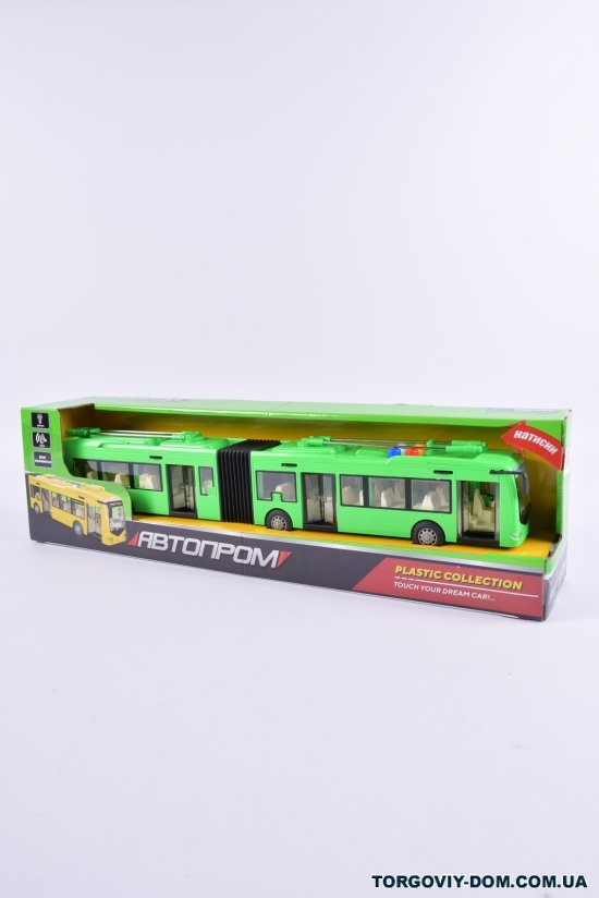 Троллейбус "Автопром" свет звук (в коробке 48/8,2/6,5см) арт.7991ABCD
