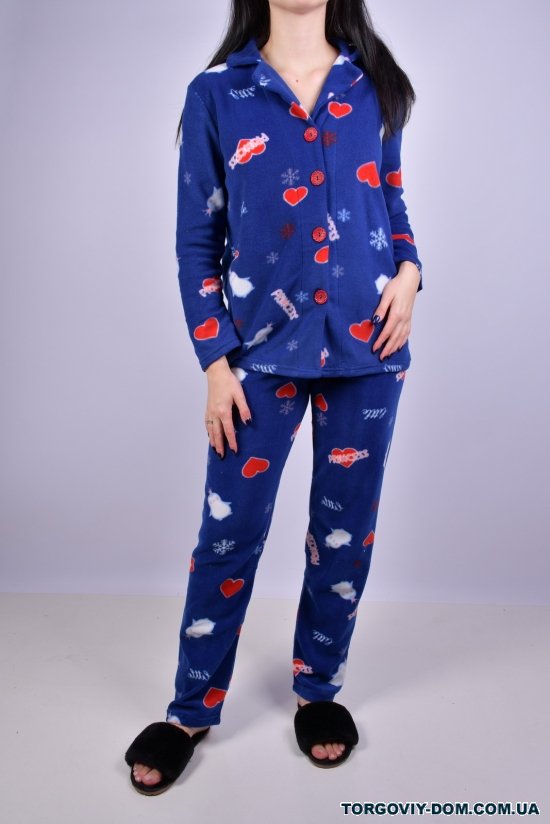 Пижама женская (цв.т.синий) флисовая SIYAH JNCI Размеры в наличии : 42, 44, 46 арт.74091