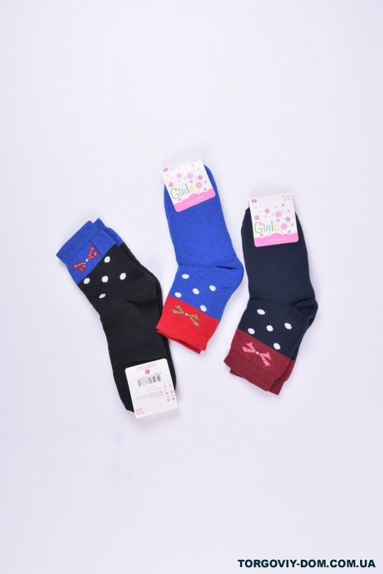 Шкарпетки для дівчинки махрові "Конюшина" розмір 30-35 (80%бавовна15%поліамід5%) еластан арт.Бант-26