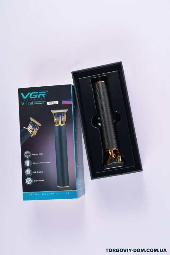 Машинка для стрижки волос VRG (титановое лезвие USB зарядка ) 600 mАh арт.V-179