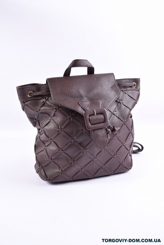 Рюкзак-сумка жіноча (кол. шоколадний) розмір 29/27/13 см. арт.HJ781