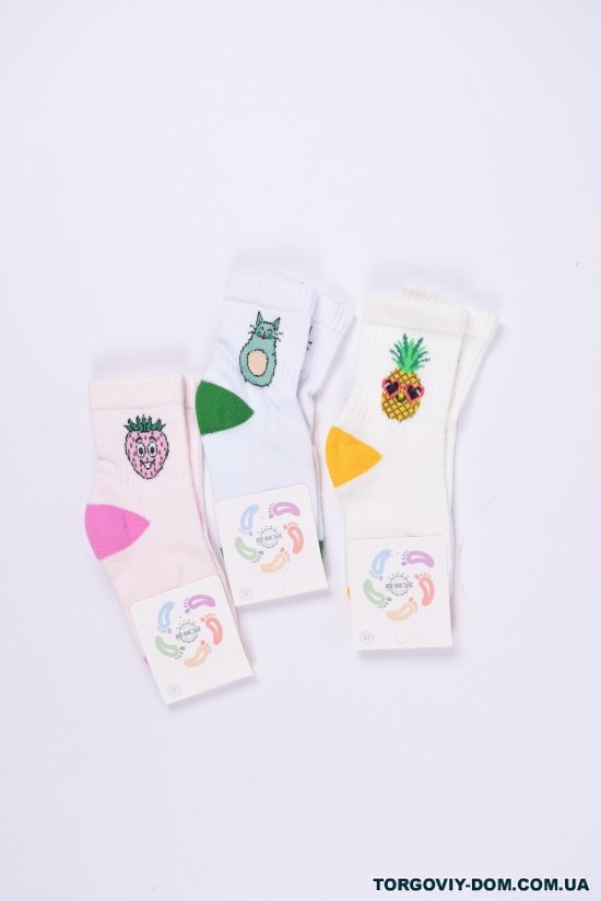 Шкарпетки для дівчинки (5-6) KBS розмір 24-26 (махрова устілка) арт.3-20259