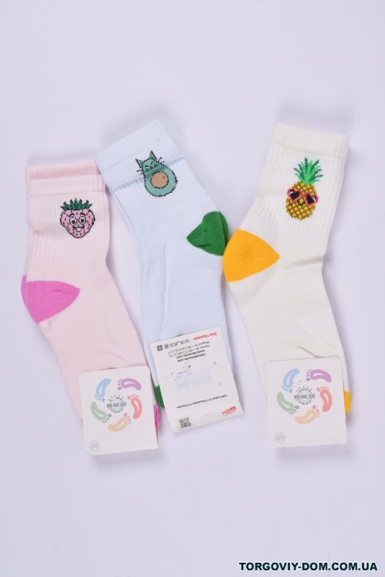 Шкарпетки для дівчинки (11-12) KBS розмір 36-38 (махрова устілка) арт.3-20259