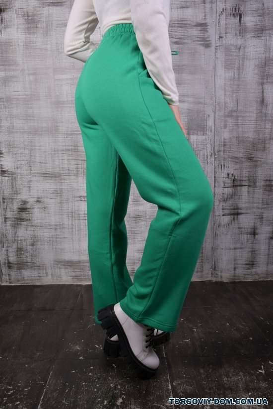 Штани жіночі трикотажні (кол. зелений) на флісі "BURRASCA" Розміри в наявності : 44, 46, 48, 50 арт.16717
