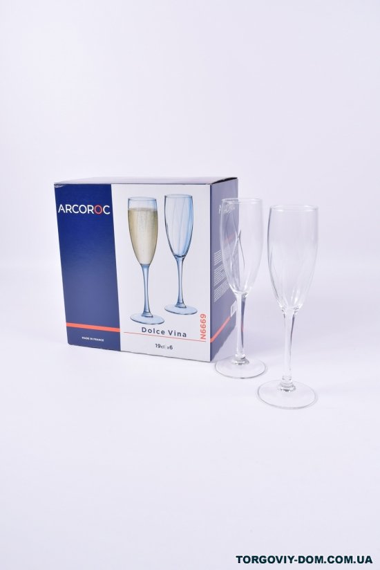 Набор бокалов под шампанское "Dolce Vina" (цена за 6шт.) "ARCOROC" арт.N6669
