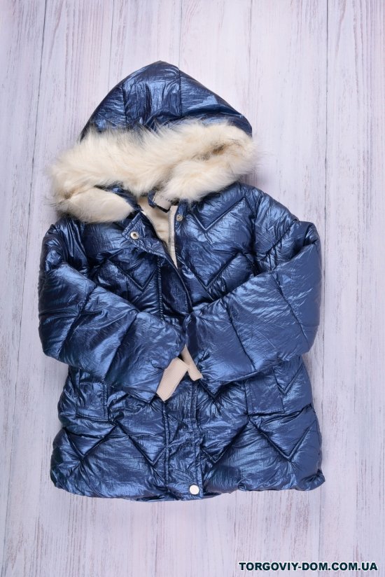 Куртка для девочки (цв.синий) болоневая на меху Рост в наличии : 104, 110, 116 арт.2021-8