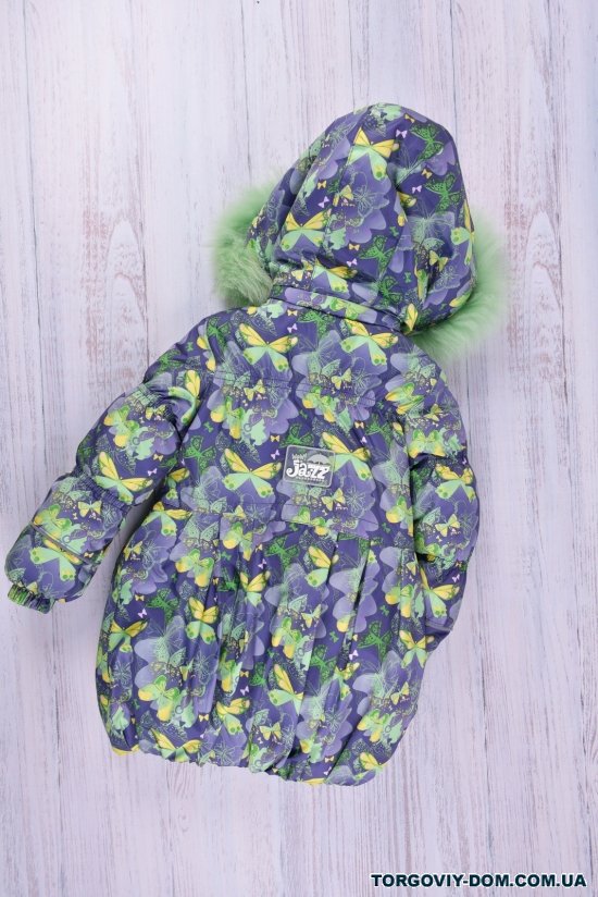 Куртка для дівчинки (цв. салатовий) зимова на флісі з плащової тканини Зріст в наявності : 104, 116, 122 арт.Малышка