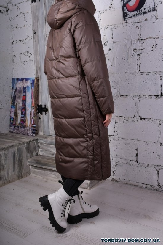 Жіноче пальто з плащівки зимове (color E095) Розміри в наявності : 42, 44, 46, 50, 52 арт.H3073
