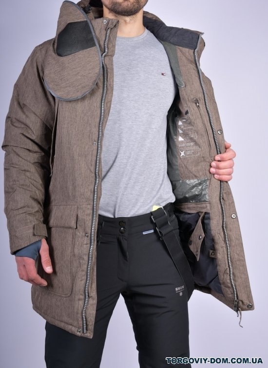 Куртка мужская лыжная (цв.коричневый) из дышащей мембранной ткани 10000mmSNOW HEADQUARTER Размеры в наличии : 50, 52, 54 арт.A-8751