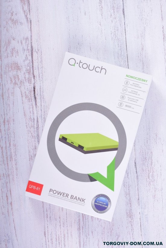 Power Bank аккумулятор 8000mAh (цв.красный) "Q-touch" ( MICRO USB) арт.QPB-81